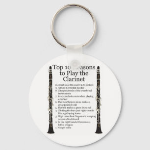 Clarinet Top 10 Keychain