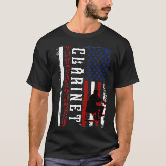 Clarinet US Flag Clarinetist T-Shirt