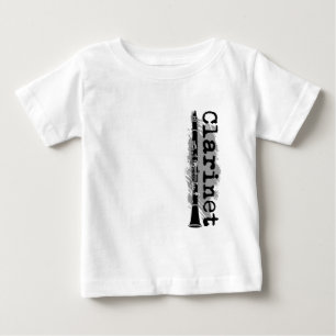 Clarinet Vertical Design Baby T-Shirt