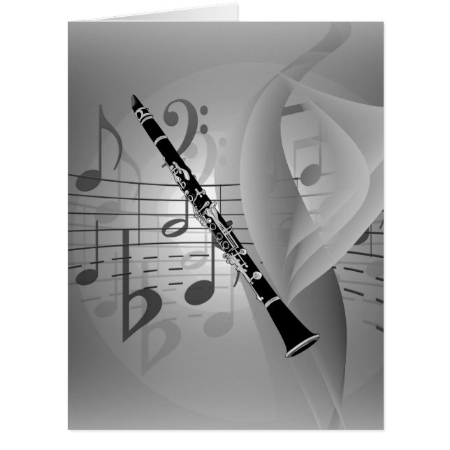 Clarinet with Musical Accents (Front)