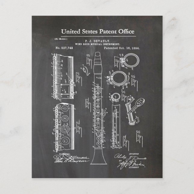 Clarinet with Musical Accents Flyer (Front)