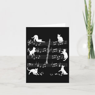Clarinetist Cats For Cat Loving Clarinet Player Card