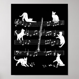 Clarinetist Cats For Cat Loving Clarinet Player Poster