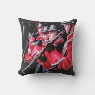 Clarinets and Flutes in the Parade Throw Pillow