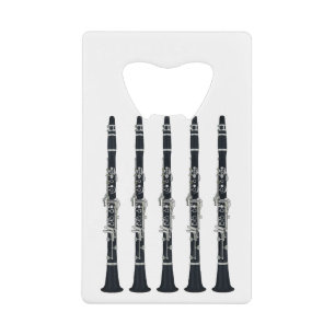 Clarinets Credit Card Bottle Opener