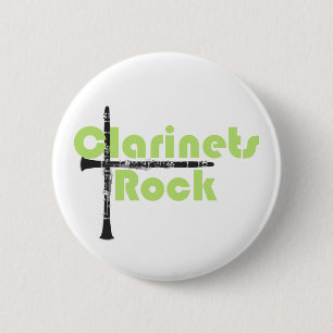 Clarinets Rock 2 Inch Round Button