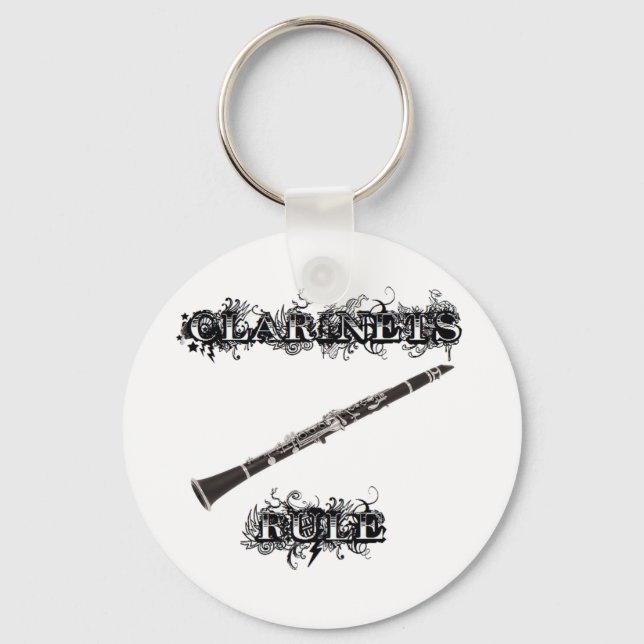 Clarinets Rule Keychain (Front)