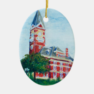 Clarion Courthouse Painting Ceramic Ornament
