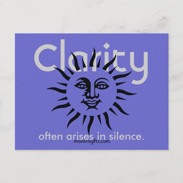 Clarity Post Card (Front)