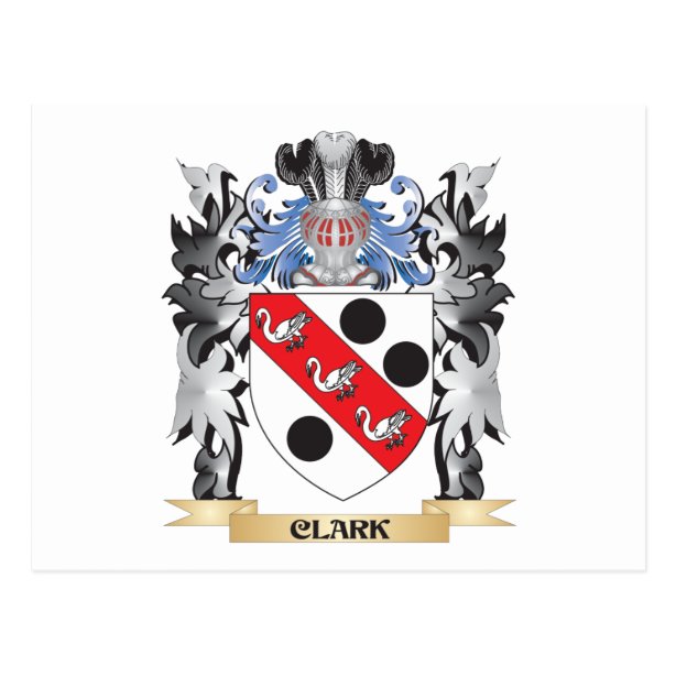 Clarke Coat Of Arms Postcards Zazzle CA