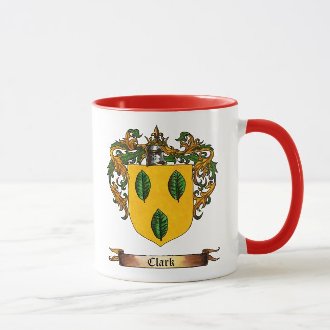 Clark Coat of Arms - Personalize first name Mug (Right)