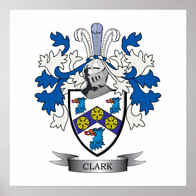 Clark Coat of Arms Poster (Front)