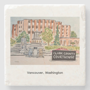 Clark County Courthouse Stone Coaster