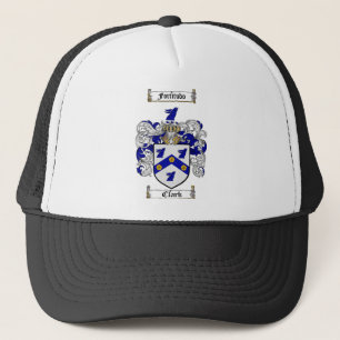 CLARK FAMILY CREST -  CLARK COAT OF ARMS TRUCKER HAT