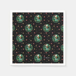Clark Griswold Christmas Wreath Pattern Napkin