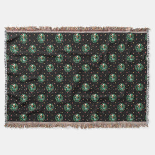 Clark Griswold Christmas Wreath Pattern Throw Blanket