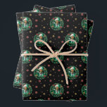 Clark Griswold Christmas Wreath Pattern Wrapping Paper Sheet<br><div class="desc">This pattern features Clark Griswold in a neon Holiday wreath from the classic movie,  National Lampoon's Christmas Vacation.</div>