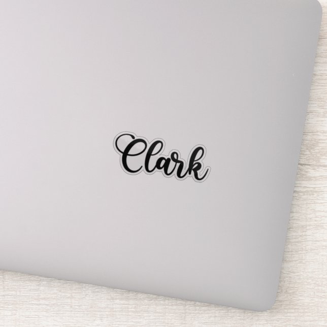 Clark Name - Handwritten Calligraphy (Detail)
