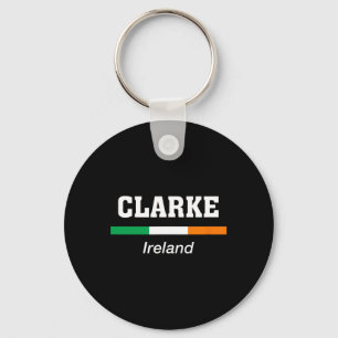 Clarke Irish Family Name St Patricks Day Ireland F Keychain