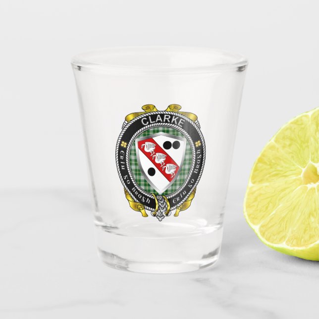 Clarke Irish Shot Glass (Front)