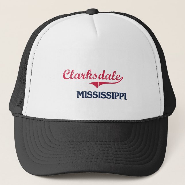 Clarksdale Mississippi City Classic Trucker Hat (Front)