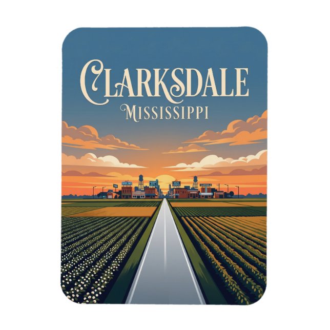 Clarksdale Mississippi Magnet (Vertical)