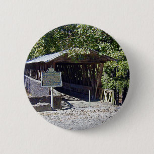 Clarkson Covered Bridge Alabama  2 Inch Round Button