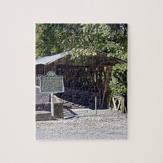 Clarkson Covered Bridge Alabama  Jigsaw Puzzle (Vertical)