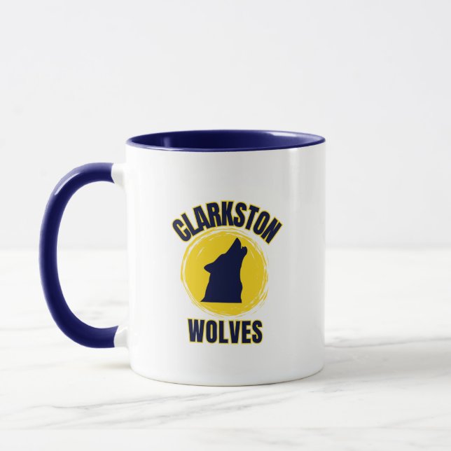 Clarkston High School Michigan Coffee Mug (Gauche)
