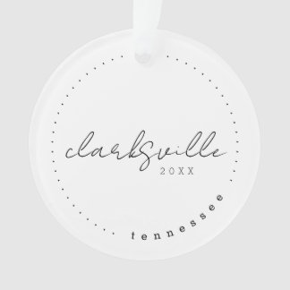 Clarksville, Tennessee Travel United States Simple Ornament