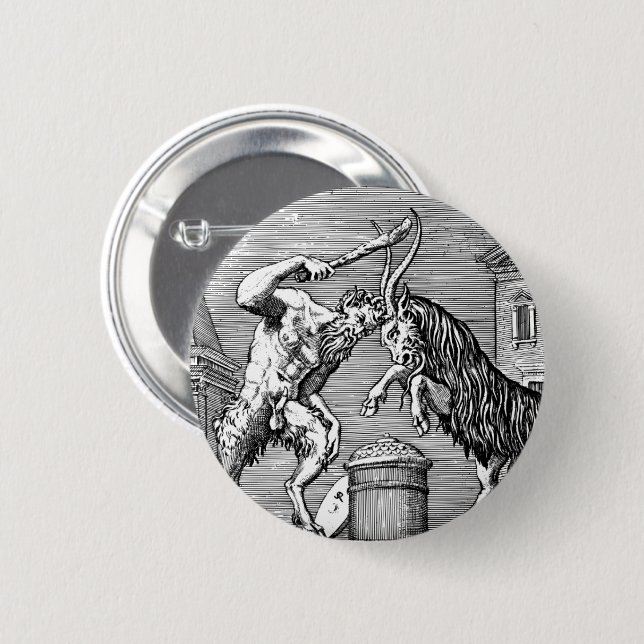 Clash Of The Titans 2 Inch Round Button (Front & Back)