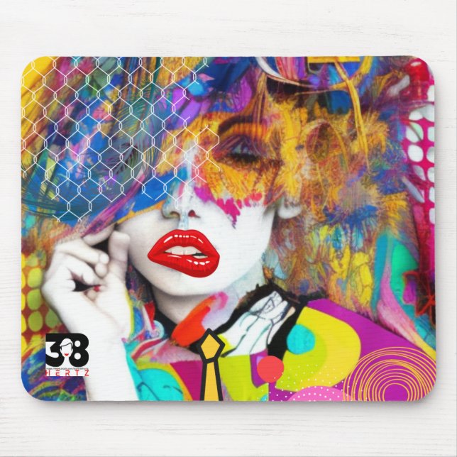 Clashy Lady Mouse Pad (Front)