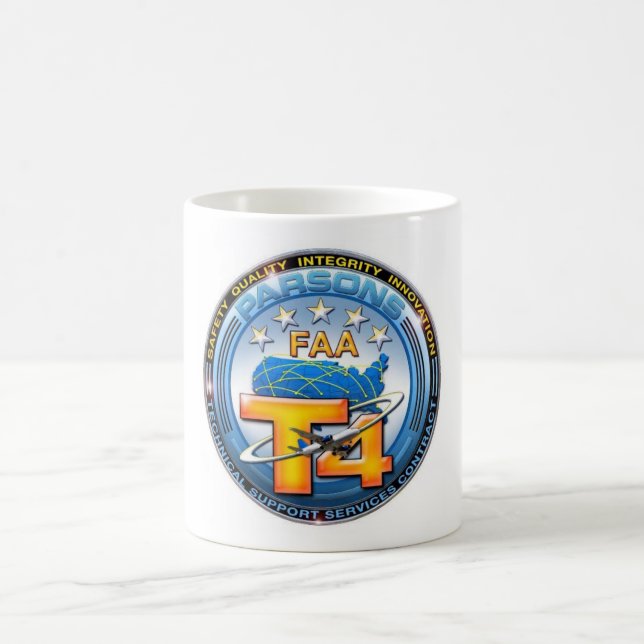 Clasic white with FAA/Parsons Logo Coffee Mug (Center)