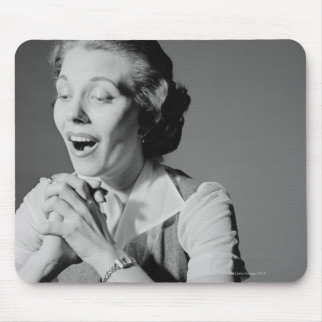 Clasped Hands Mouse Pad (Front)