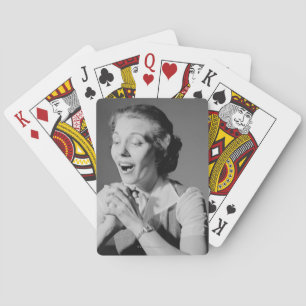 Clasped Hands Playing Cards