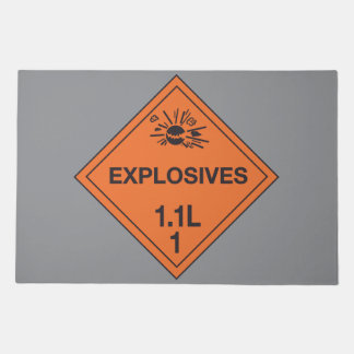 Class 1.1L Explosives Hazard Sign Doormat