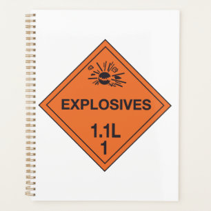 Class 1.1L Explosives Hazard Sign Planner