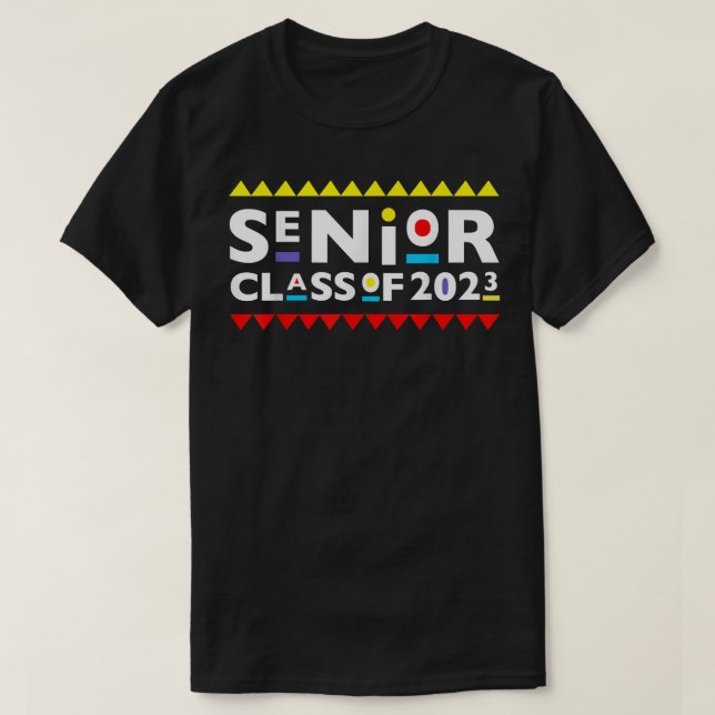 Class 2023 Senior Year 90s TV Style Culture Gradua T-Shirt (Design Front)