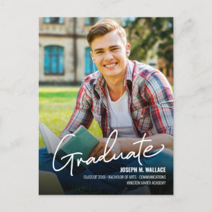 Class 2025 University Graduate Photo Personalized Announcement Postcard