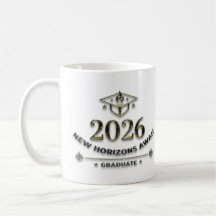 Class 2026 Gold Shield Graduation Mug / Taza 2026