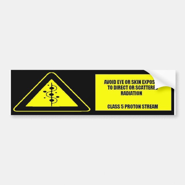 CLASS 5 PROTON STREAM BUMPER STICKER (Front)