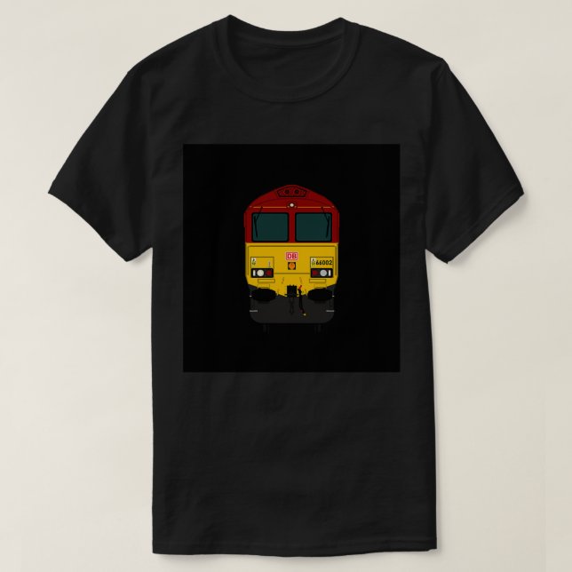 CLASS 66 002 LOCOMOTIVE T-Shirt (Design Front)