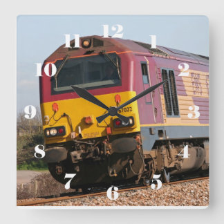 Class 67 diesel 67022 - all numbers square wall clock