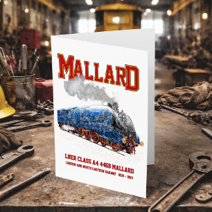 Class A4 Mallard - World Fastest Steam Locomotive Thank You Card