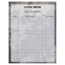 Class Assignments Camoflauge ACU