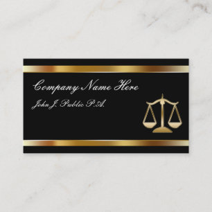 Class Attorney Business Cards