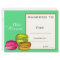 Class award cute macaron children certificate