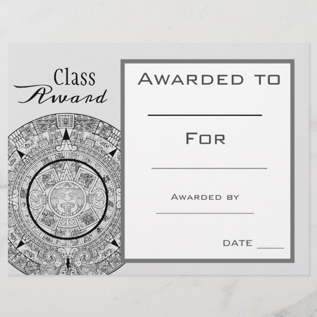 Class award History student (Front)