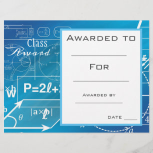 Class award Mathematics math student