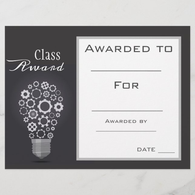 Class award science and technology subject student (Front)